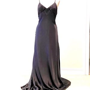 HOST PICK!! 🎉🎉🎉BCBG Black Satin Sequin Gown
